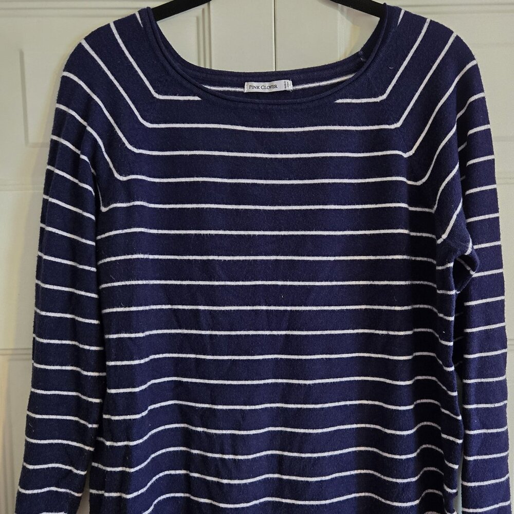 Navy Striped Sweater